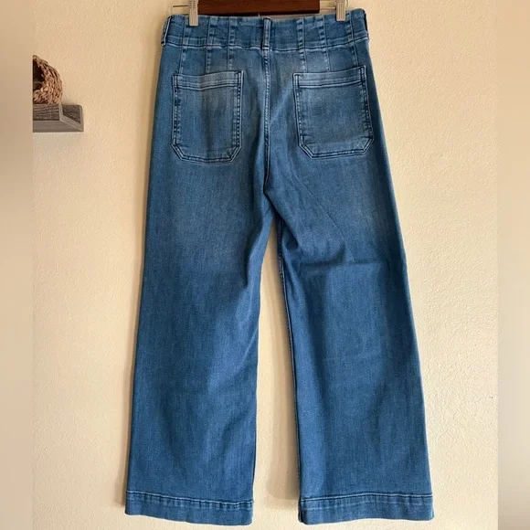 Maeve The Denim Colette Cropped Wide Leg Jean - Picture 6 of 9